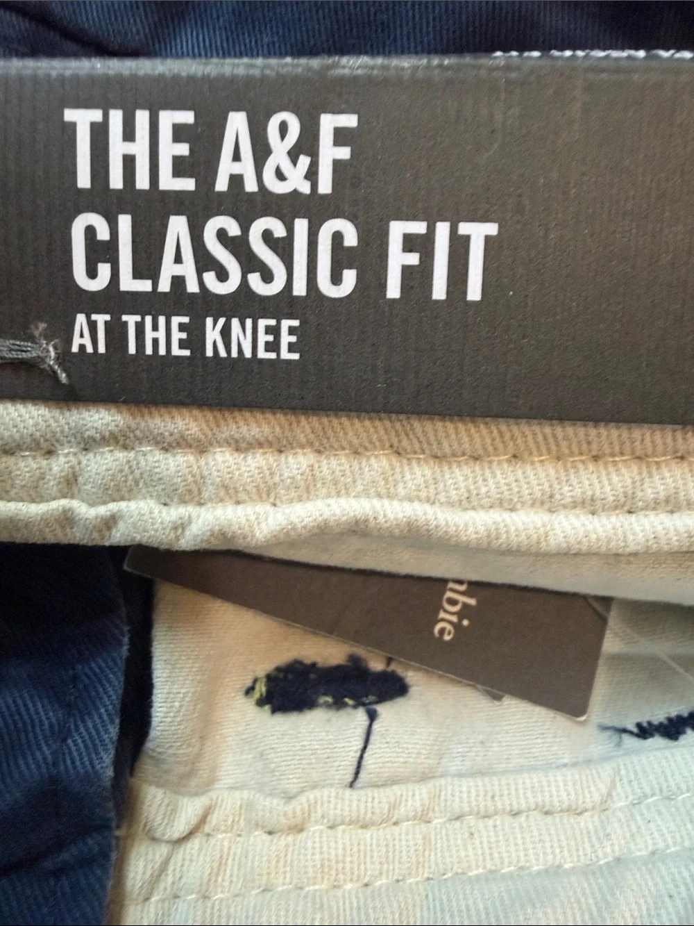 NWT Abercrombie & Fitch Classic Fit At The Knee Shorts